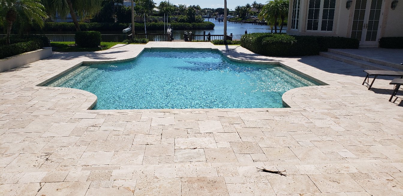 Artech Pools and Spas Inc backyard pool build